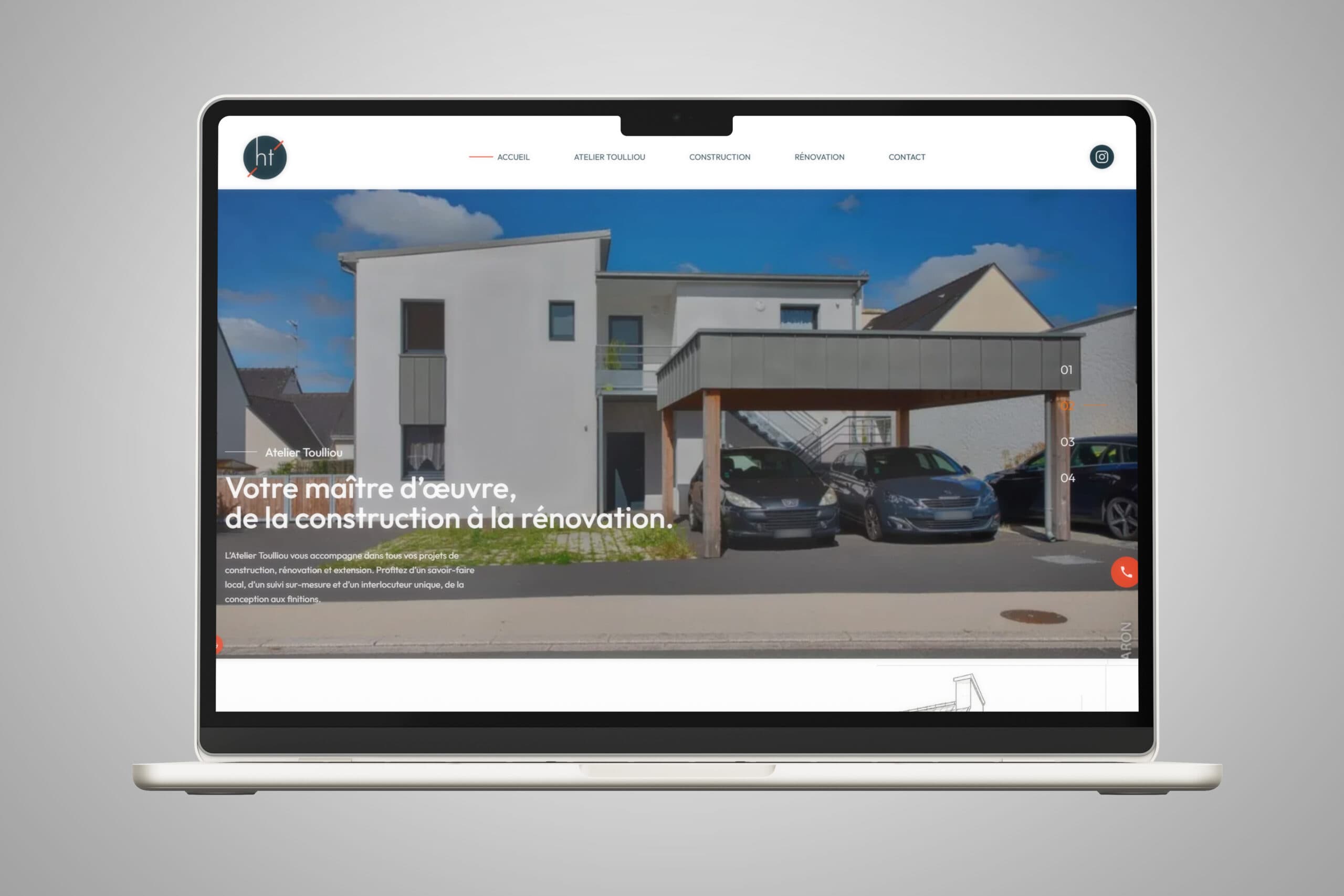 Atelier Toulliou -Mock-up site