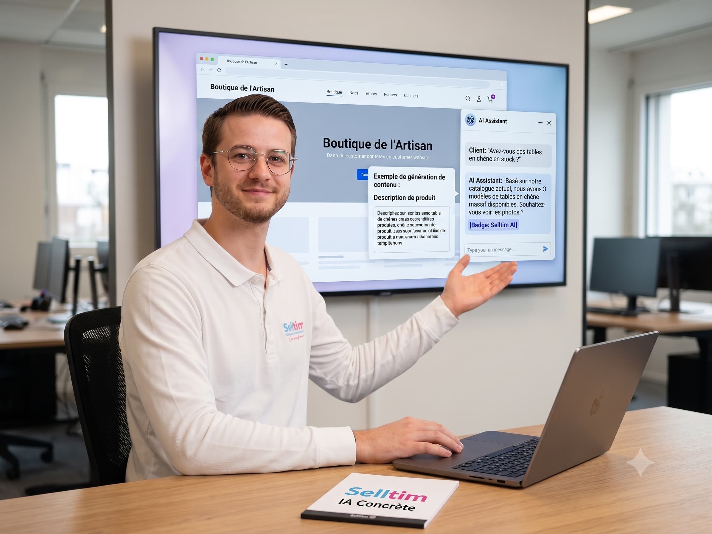 chatbot IA site web PME