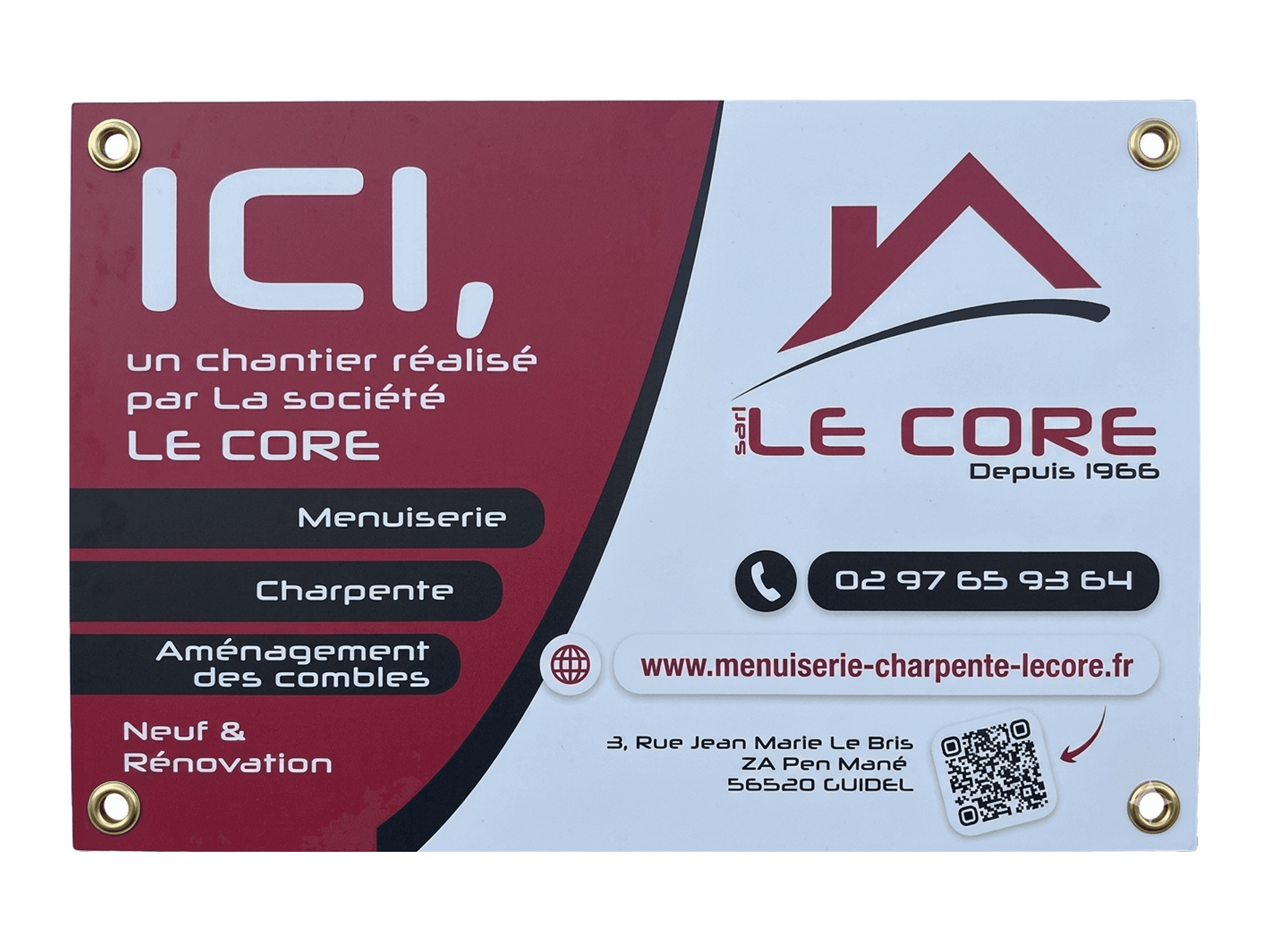 Panneau de chantier