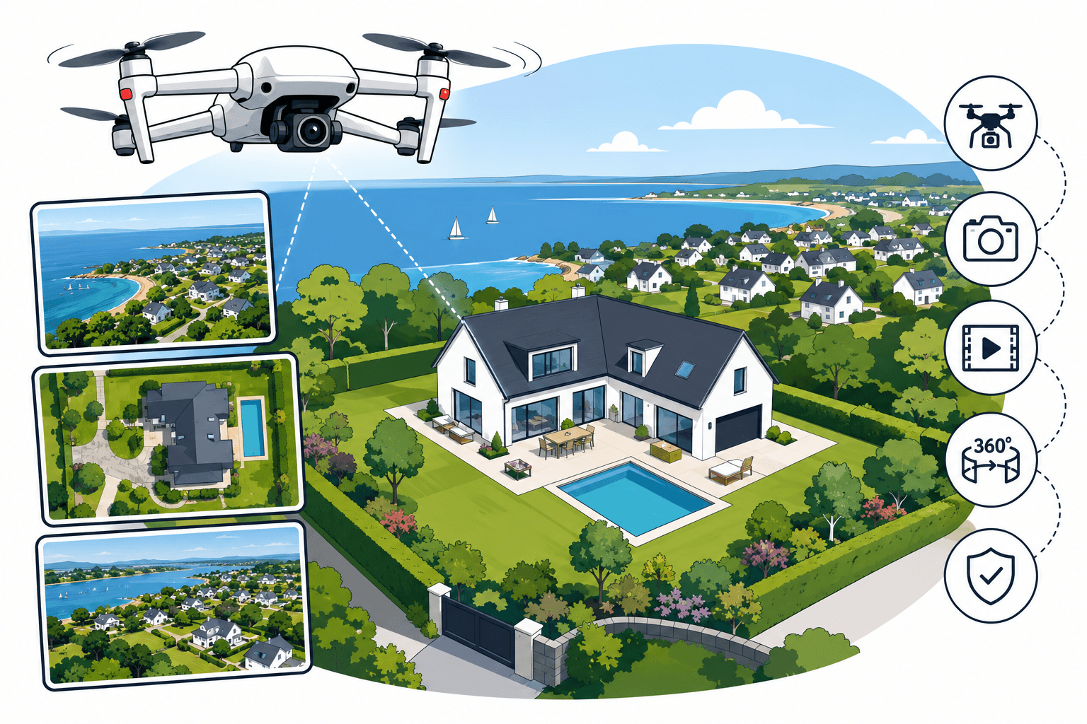 Drone immobilier : boostez vos annonces avec des vues aériennes